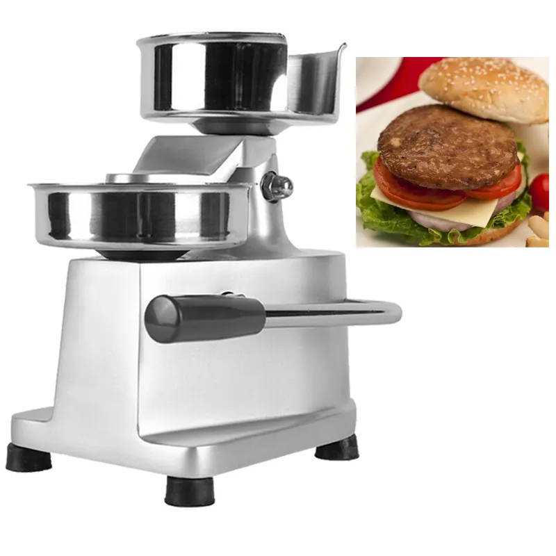 ITOP Ticari 100mm Manuel Hamburger Press Burger Oluşturma Makinesi Yuvarlak Et Şekillendirme Alüminyum Makine Oluşturma Burger Patty Yapımcıları