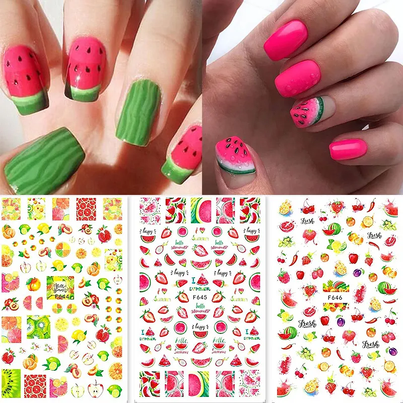 Watermelon Slice Nail Art - video Dailymotion