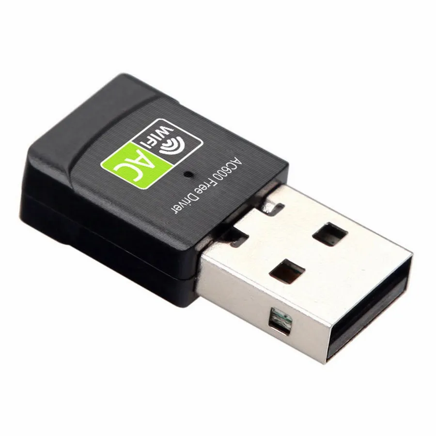 Adaptateur Wifi USB 600Mbps Lan, Pilote Gratuit, Ethernet USB 2.4G 5G,  Carte Réseau Wi Fi Double Bande, Dongle Sans Fil Du 3,11 €