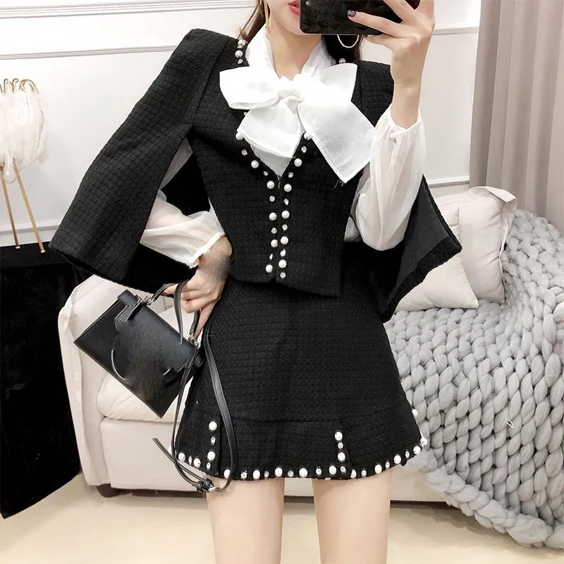 Ruffle skirt and jacket set new arrivals