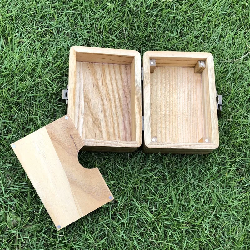 Coole natürliche Holz tragbare Preroll Rolling Stash Case Aufbewahrungsbox trockene Kräuter Tabak Zigarette Rauchen Container hohe Qualität handgefertigte DHL