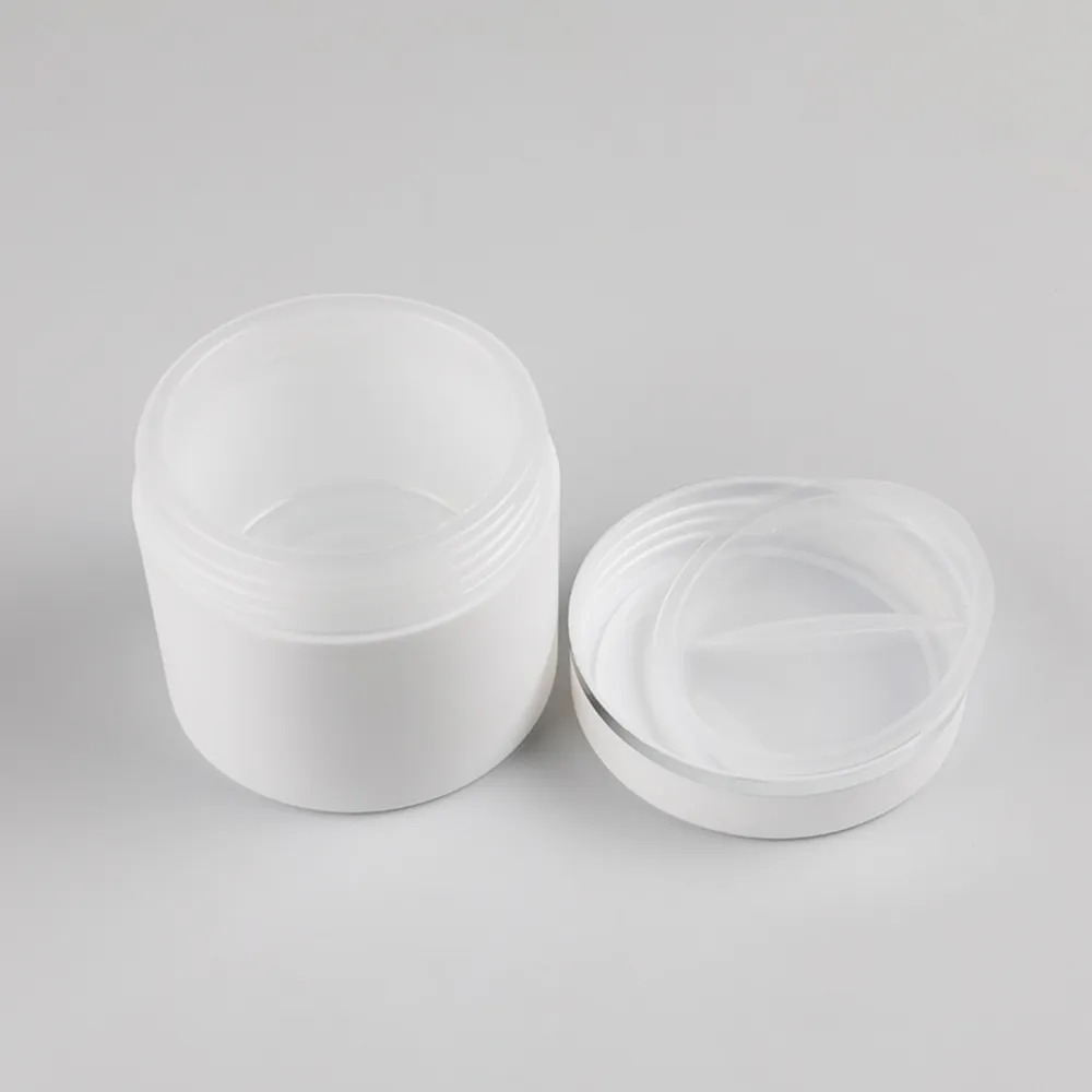 30g 50g 100gの白い空のスキンケアクリームプラスチック容器、パーソナルケアのための化粧品クリームジャー、