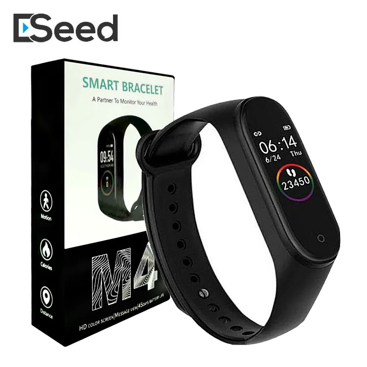 Nuovo M4 Smart Band Fitness Tracker Bracciale sportivo Frequenza cardiaca Pressione sanguigna Monitor impermeabile Frequenza cardiaca mi 4 Band PK M3