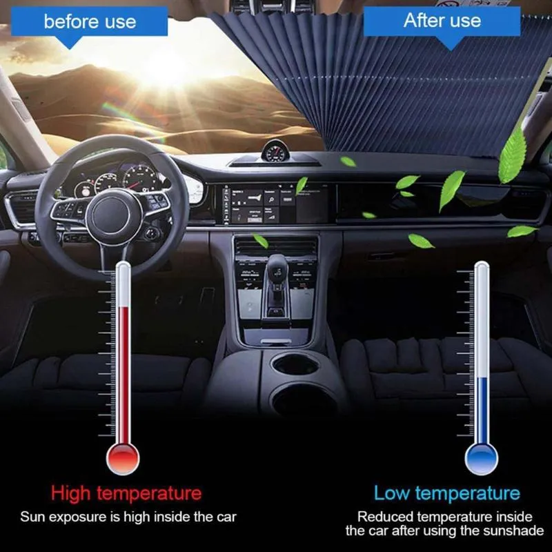Automatische Einziehbare Auto Front Heckscheibe Sonnenschutz Wärmedämmung  Jalousien Von 29,48 €