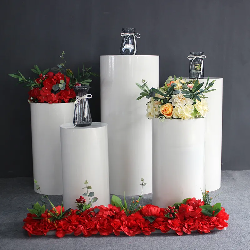 Decorazioni per matrimoni in ferro Art Puntelli Set Tavolo da dessert cilindrico Espositore per feste di compleanno Supporto per decorazioni per la casa