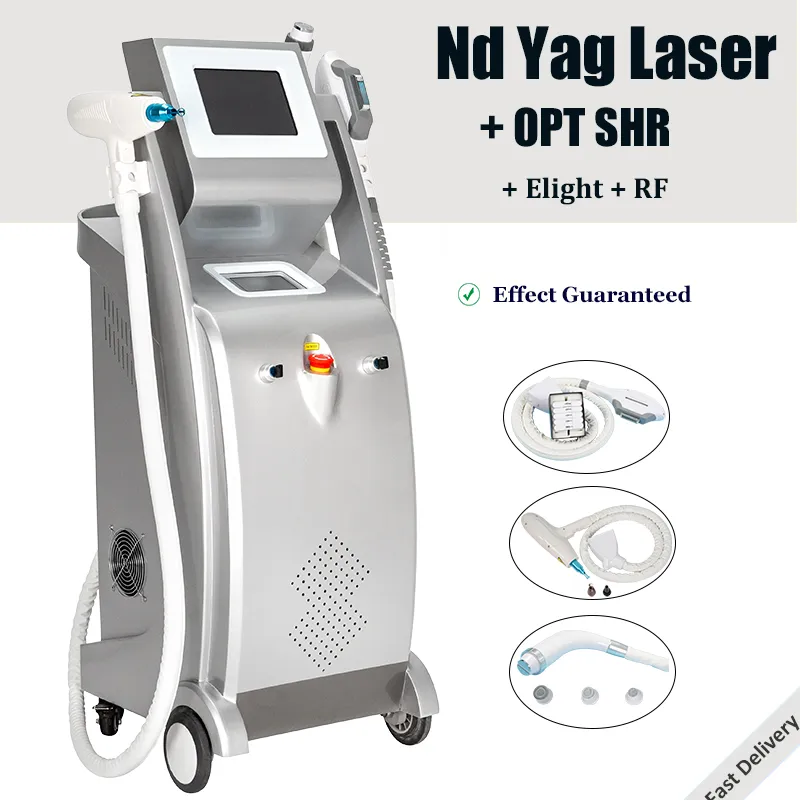 Equipement d'épilation laser IPL 7 filtres Tatouage de poils Supprimer la machine de remaniement de la pigmentation YAG YAG