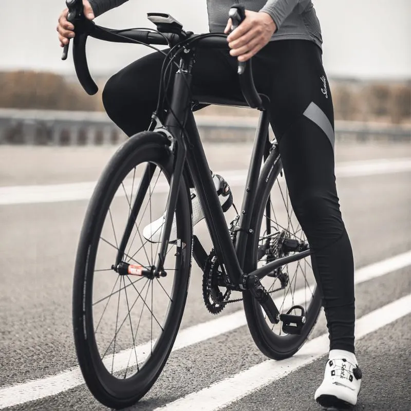 Santic Men Cycling Bib Tights Bib Pants 4D Padding Cushion MTB