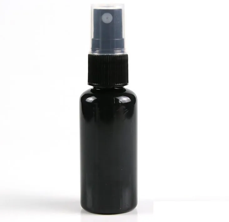 Schwarze nachfüllbare Feinnebel-Sprühflasche, Parfüm-Sprühflasche, kosmetische Zerstäuber, PET-Sprühflaschen, Pumpe