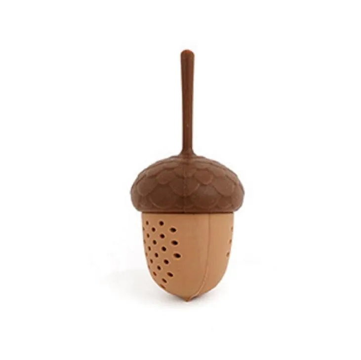 Acorn Tea Infuser Silicone Acorn Shaped Tea Sinters Losse Blad Mok Zeef Kop Steender Tea Accessories SN4591