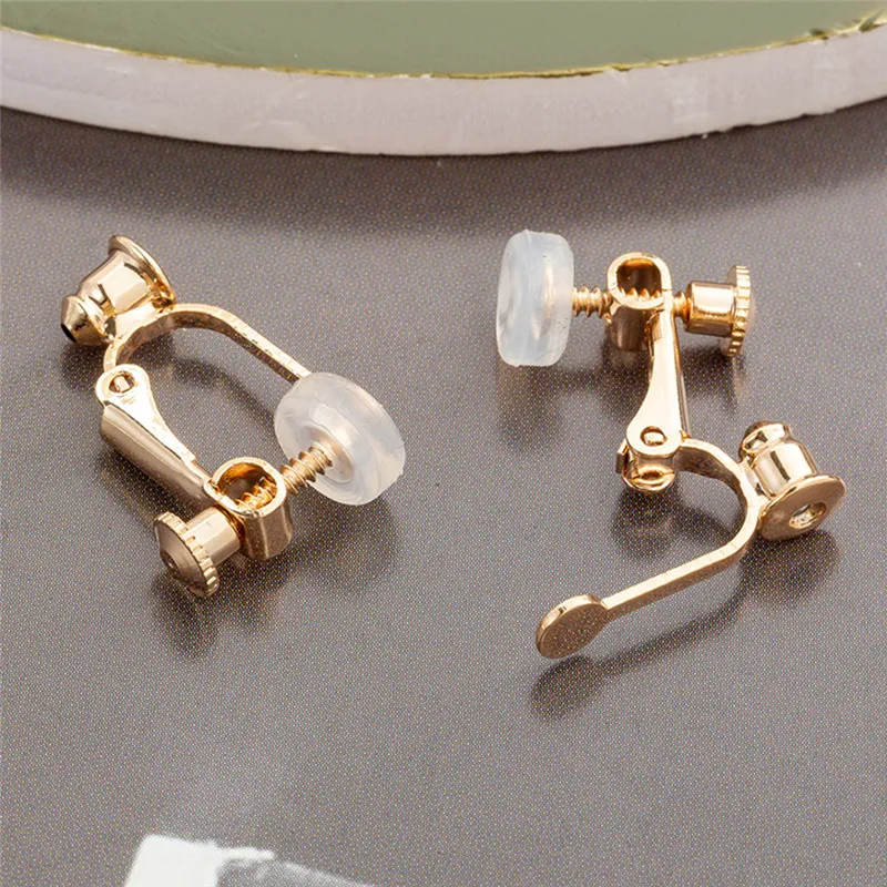 Non Pierced Earrings Clip On Earrings Converter For Studs Clip-on
