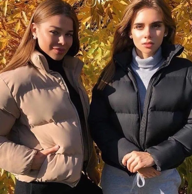 Helisopus Womens Winter Cotton Standing Collar Puffer Parka Helisopus Womens Winter Cotton Standing Collar Puffer Parka
