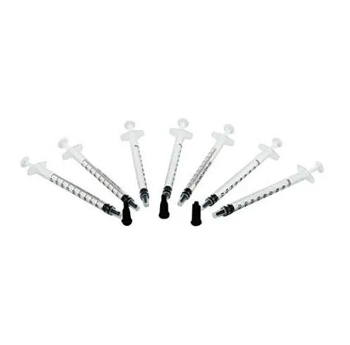 100 set/lotto Siringhe erogatrici 1cc 1ml Plastica con tappo a punta Siringhe erogatrici 1cc 1ml Plastica