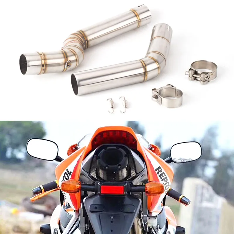 For Honda CBR600RR CBR 600RR CBR 600 RR 2005 to 2015 2016 2017 2018 Slip-on Motorcycle Exhaust Middle Link Pipe Escape System