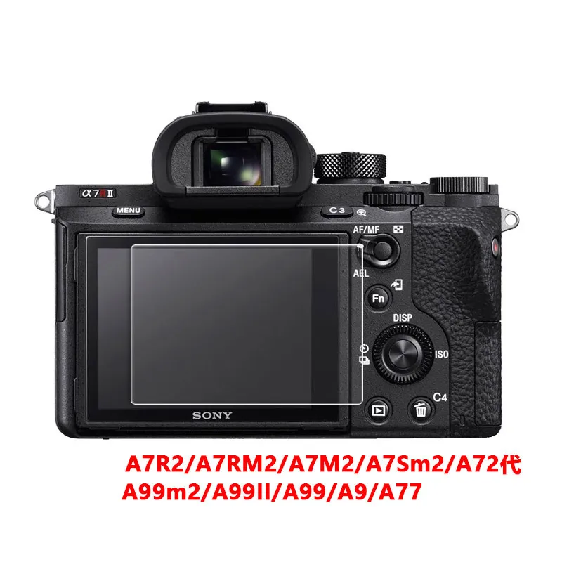 Protecteur d'écran en verre trempé pour Sony A72 A7R2 A7S2 A7M2 A7RM2 A7R3 A99SM2 Film de caméra 3 pouces