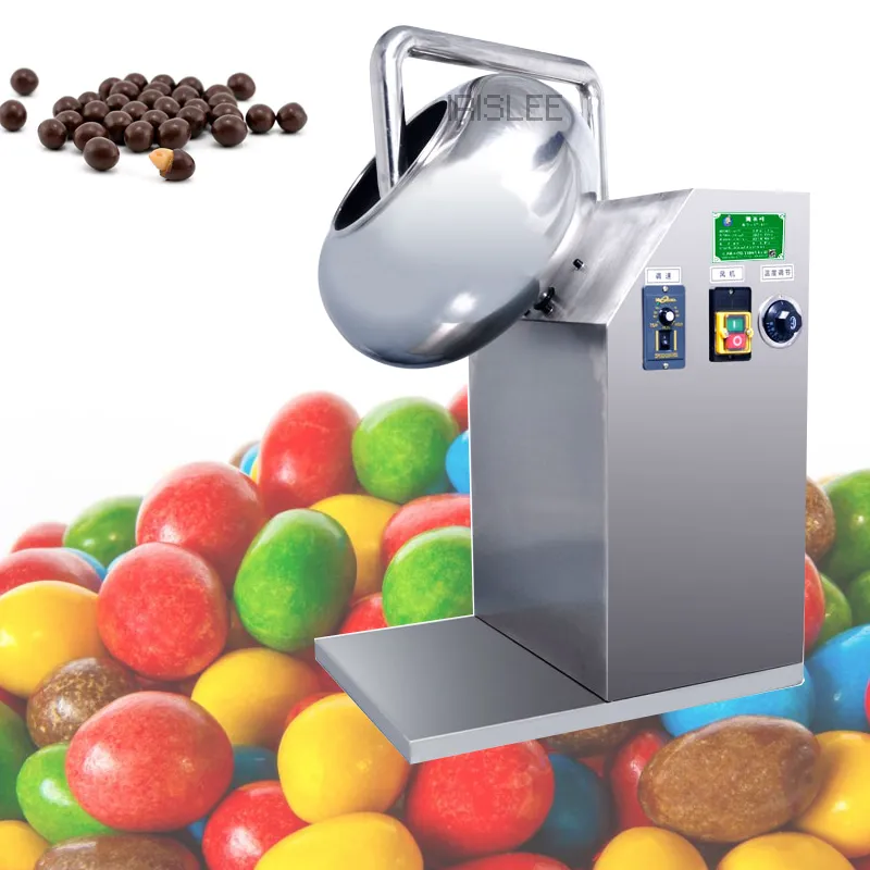 LaatsteAlalalyChocolate Candy Sugar Coating Machine Tablet Coater Candy Biscuits Coating MachineStainless Steel