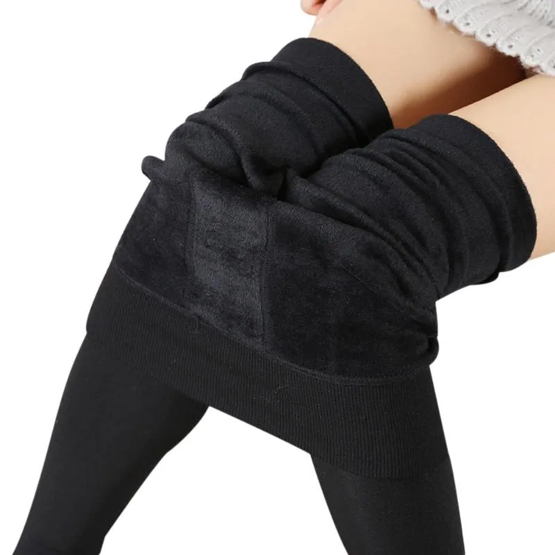 Legging invernale Fitness Donna Pantaloni elastici termici foderati in pile caldo spesso Ragazze Lady Pantaloni da yoga comodi skinny sexy # LR5