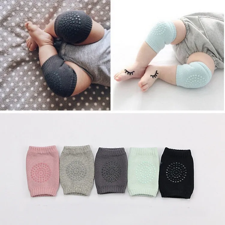 2020 Anti-Slip Knee Protectors för Crawling Babies Baby Pads Knee Protector Kids KneeCaps Barn Kort Knepader Baby Ben Warmers C2365