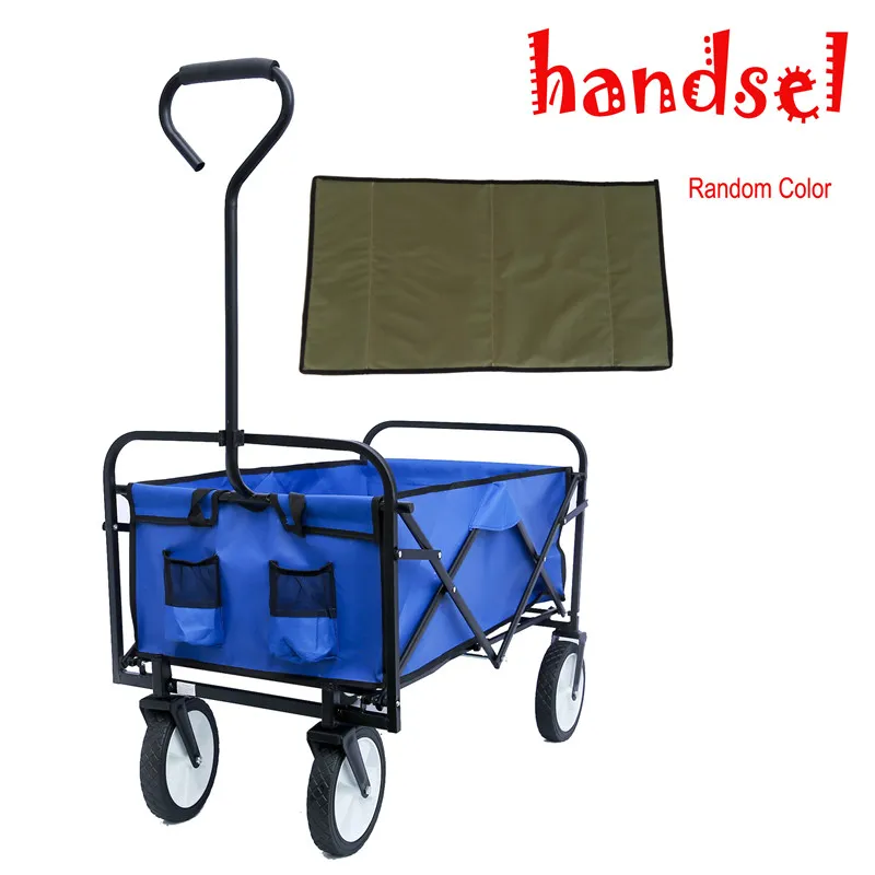 Amerikaanse voorraad, DHL Shipping Blue Folding Wagon Garden Shopping Beach Cart Inklapbaar speelgoed Sportwagen Rode Draagbare Reisopslag Winkelwagen W22701512