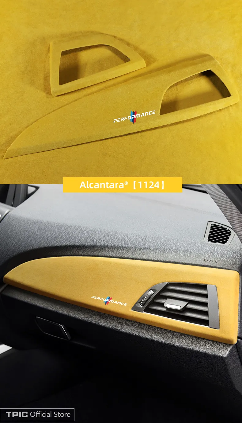 For Bmw Series 3 4 F30 F31 F32 F34 F36 Carbon Fiber/alcantara Wrap Car Dashboard  Cover Trim Panel Sticker Interior Accessories - Interior Mouldings -  AliExpress