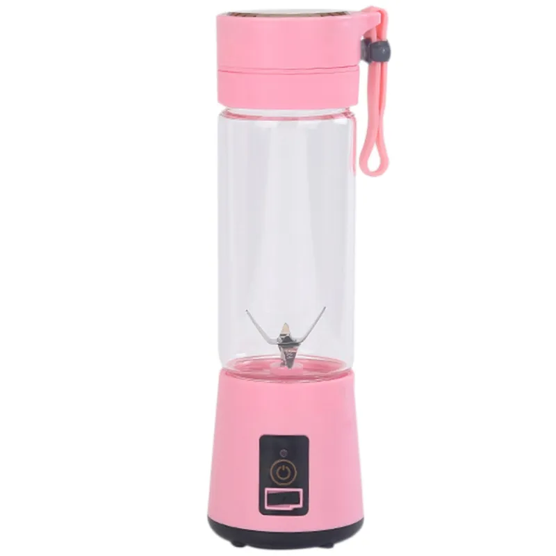 Portable USB Rechargeable Juicer With 6 Blades 420ml Unbreakable Split