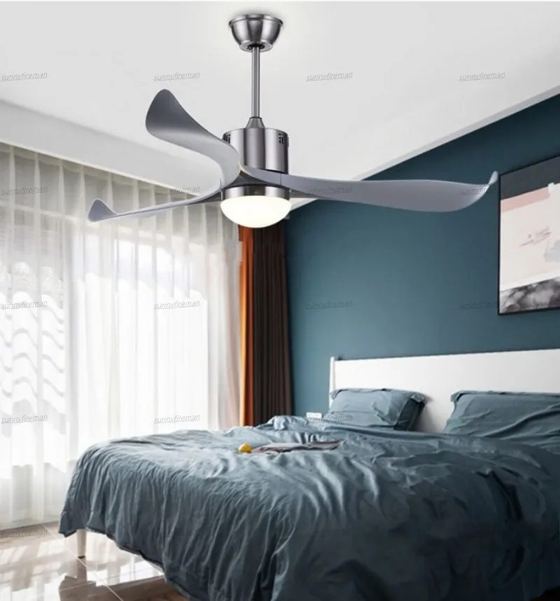 Nordic Fashion Simplicity Ceiling Fan With Lights Remote Dimming