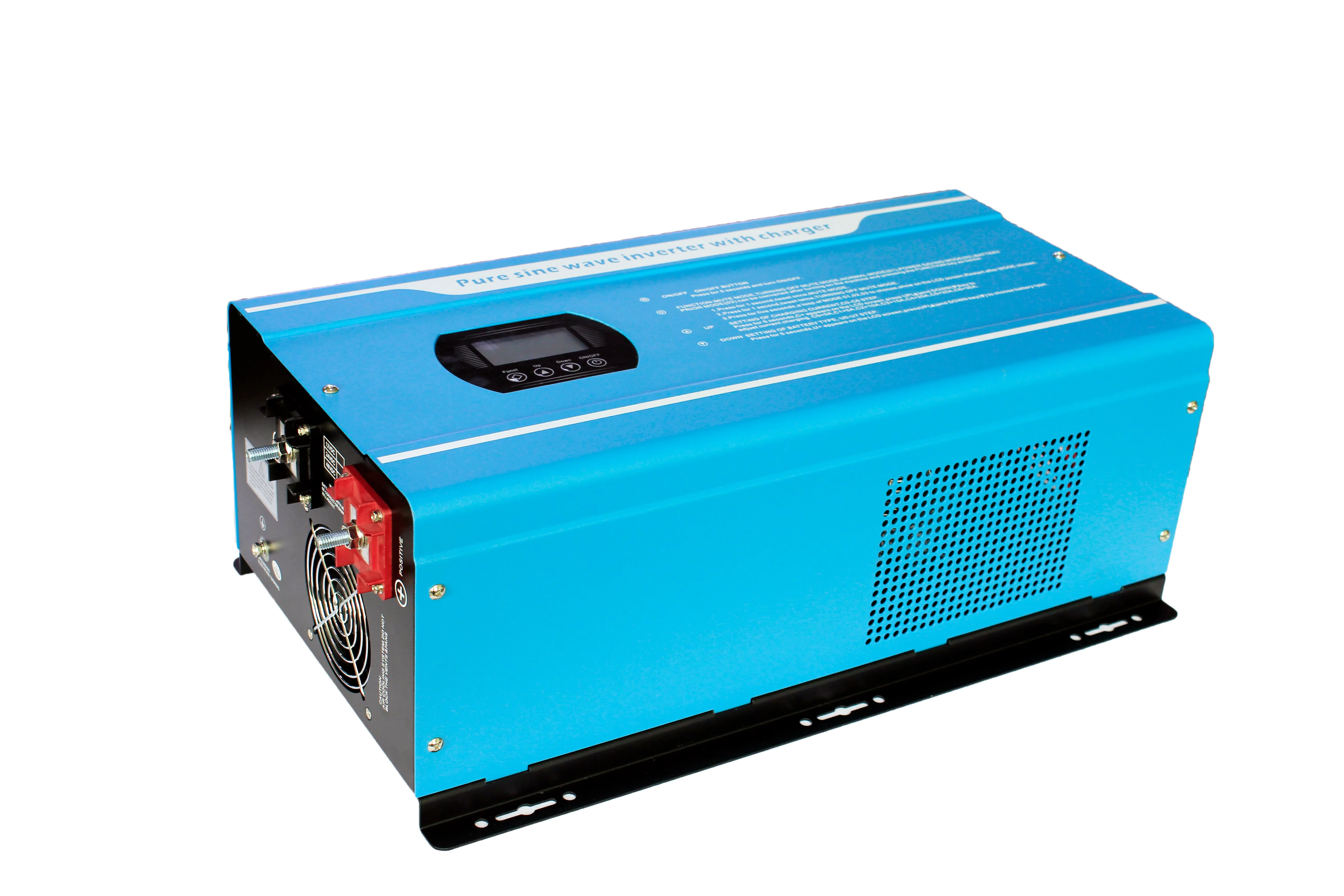 LCD 4KW DC48V AC120V&240V 4000W Split Phase Dual Output Off-grid Hybrid Pure Sine Wave Power Inverter & Battery Charger DC&AC 60Hz Support Customize In Stock