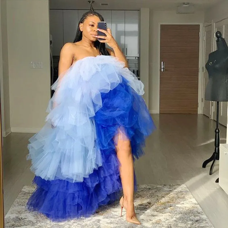 Colorful high low tulle skirt on sale