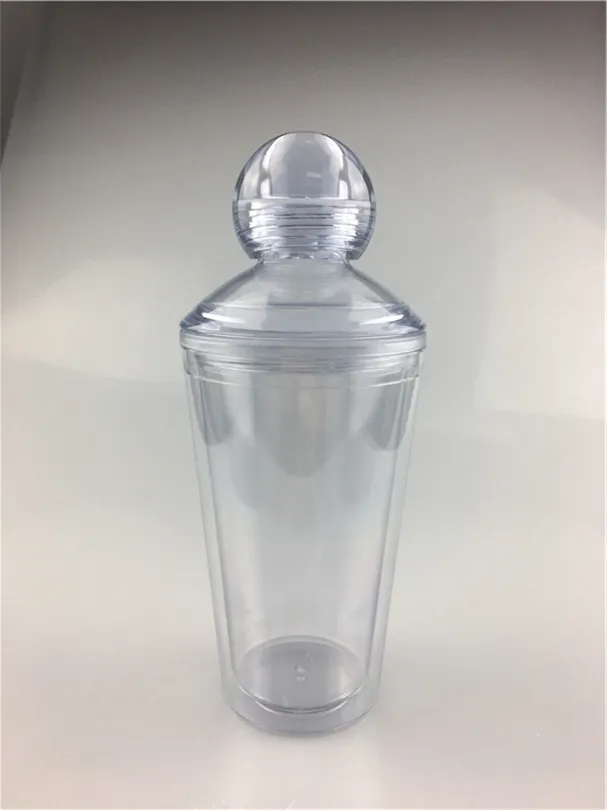 Personalized Diamond Shaped Plastics Plastic Tumblers With Lids Double