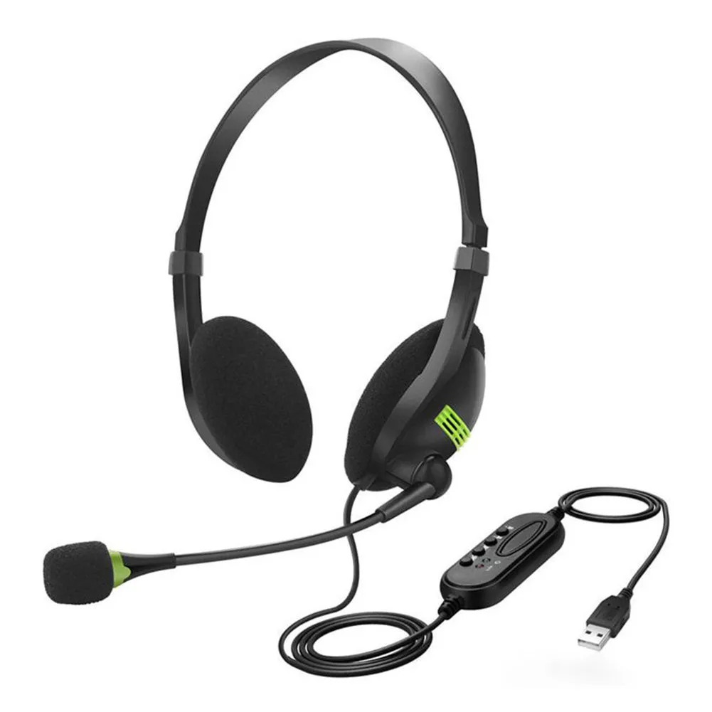 Słuchawki USB z mikrofonem Call Center Słuchawki Office USB Słuchawki Headset Słuchawki PC Gamer Słuchawki Przewodowe Słuchawki Słuchawki Słuchawki