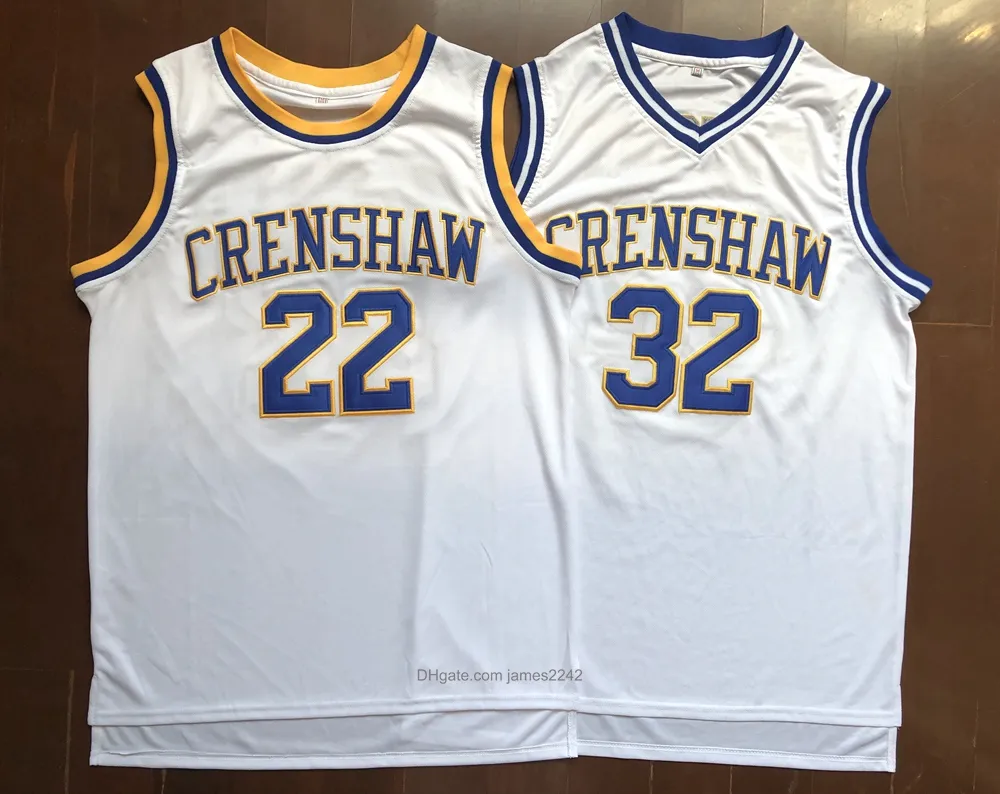 船から出荷＃LOVE and Basketball Movie Jersey Quincy 22 #MCCALL CRENSHAW 32＃Monica Wright 100％ステッチジャージ高品質