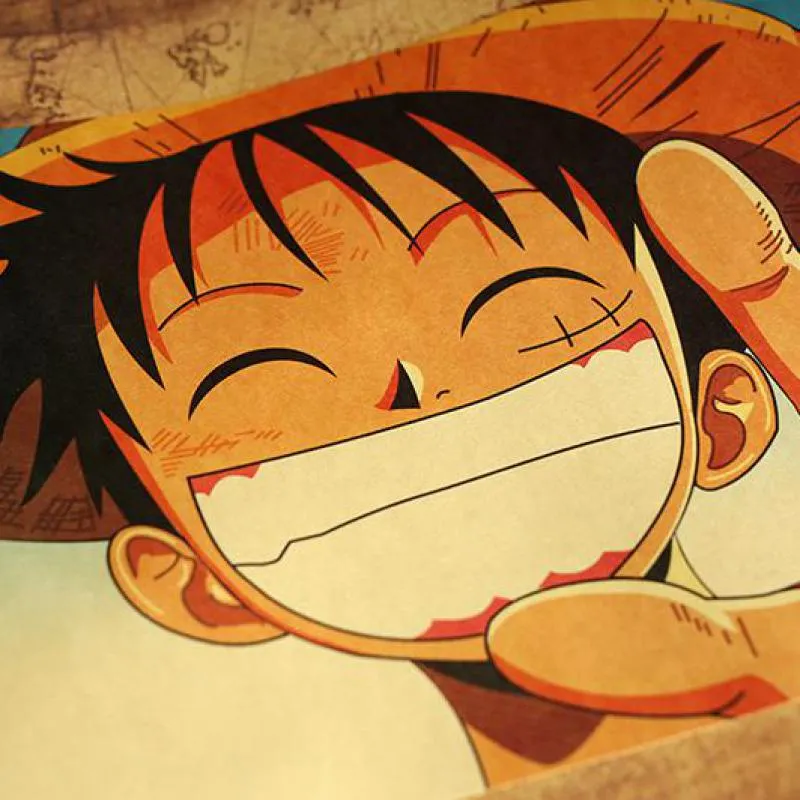 Anime Cartoon One Piece Papier Peint Luffy Thème Restaurant Fond Peinture  Murale Chambre Enfants Chambre 3D Papier Peint 250(L) x175(H) cm :  : Bricolage