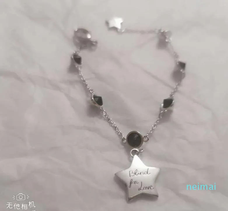 Hot Sale 2020 New Double G Ancient Thai Silver Fem-spetsig Star Cat Bracelet Hip Hop Fashion Brand New Valentine's Day Present