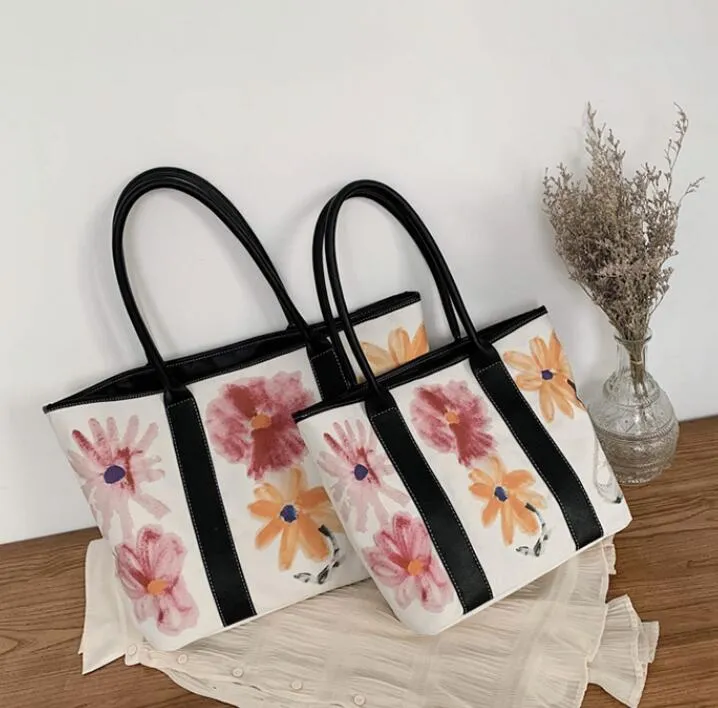 New-Canvas Bag Large Capacity Senior Lady Totes Bags