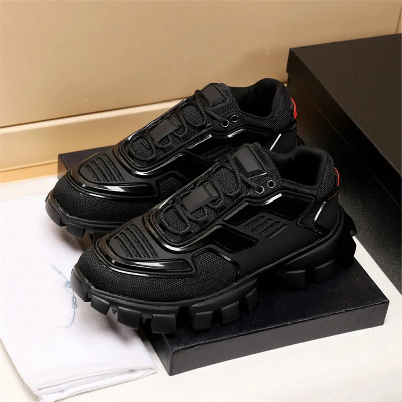 Casual Shoes 19FW new Capsule Series Camouflage Black Stylist Shoes Lates P Cloudbust Thunder Lace up Sneakers Rubber Low Top Platform Shoes