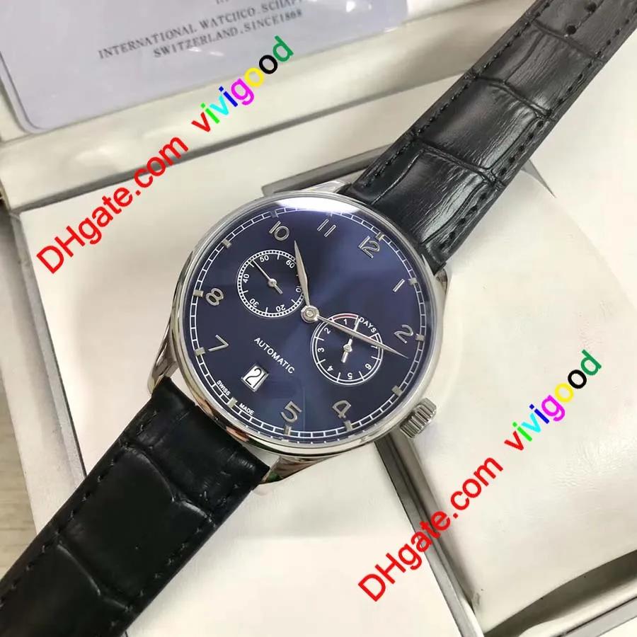 Yüksek Kaliteli Deluxe Erkekler Saatler Otomatik Mekanik Güç Rezerv Izle Deri Watch Band Eğlence Dalış Spor Erkekler Moda İzle