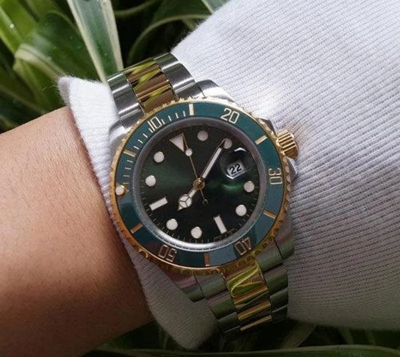 Luxus Orologio Di Lusso Glide Lock Clasp Strap Mens New Automatic Watch Green Watches 116610LV Orologio Automatico Wristwatch Mens Watch From 66 26 DHgate