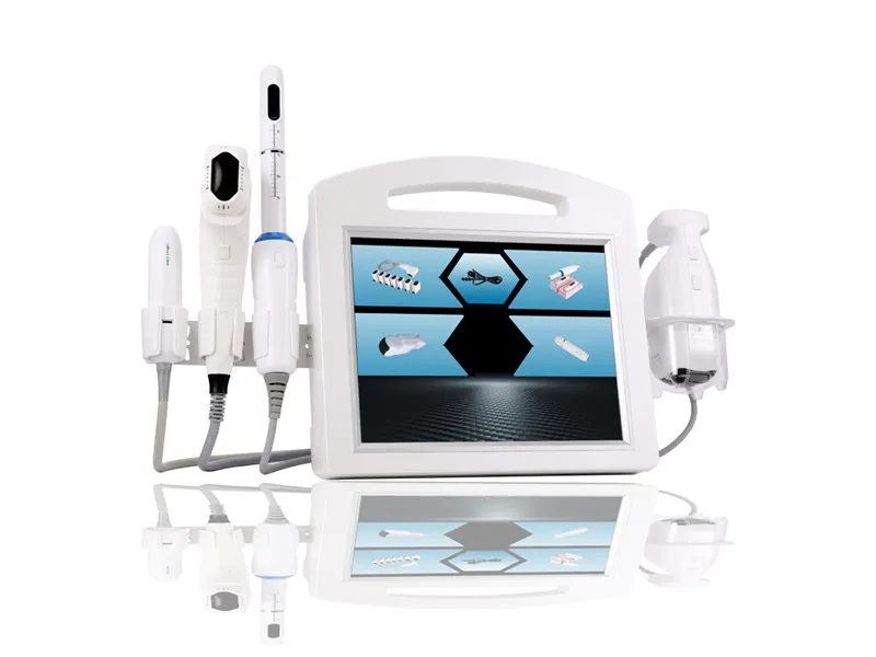 Anti-Wrinkle 5 i 1 4D HIFU Machine + VMAX HIFU + Liposonics + Detection och HiFu Vaginal Seighting Beauty Machine DHL Fast Ship