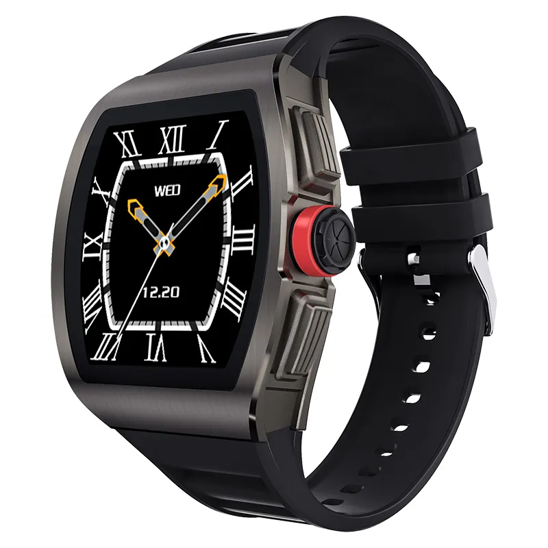 M1 Smart Watch Wrists para homens da frequência cardíaca pressão arterial 1,4 polegada Touch Scree IP68 Água à prova d'água Smartwatch Android Wear OS