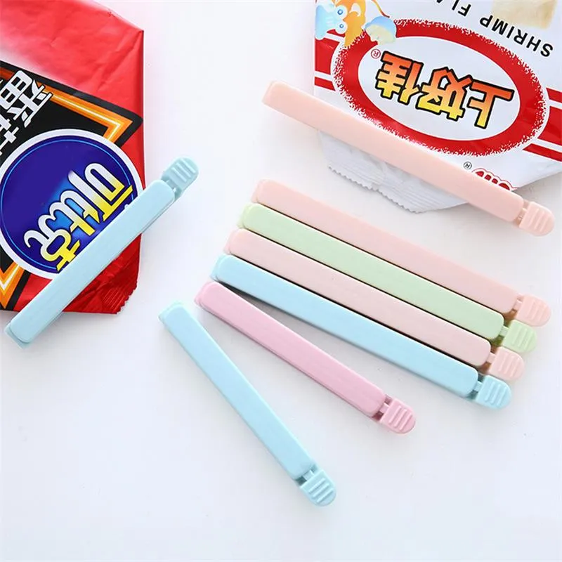 5pcs/lot Food Bag Pliers 2 Sizes Househould Snack Seal Storage Bag Seal Sealer Food Clamp Close Clip Hold Kitchen Tool