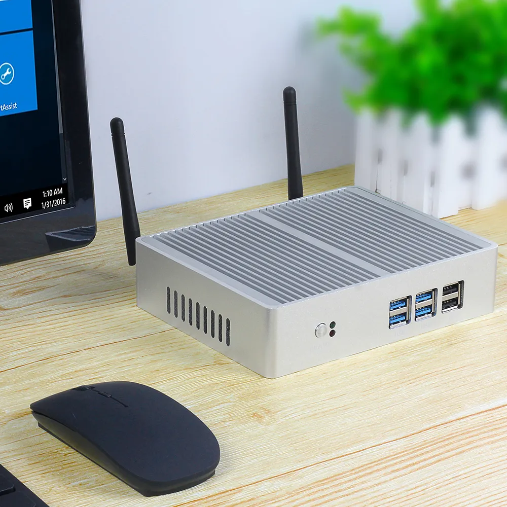 Freeshipping Intel Core i3 7100U I5 7200U I7 4500U MINI PC Windows 10 Nettop 4K HTPC Office Computer HD-MI VGA 4x USB3.0 2x USB2.0 WiFi