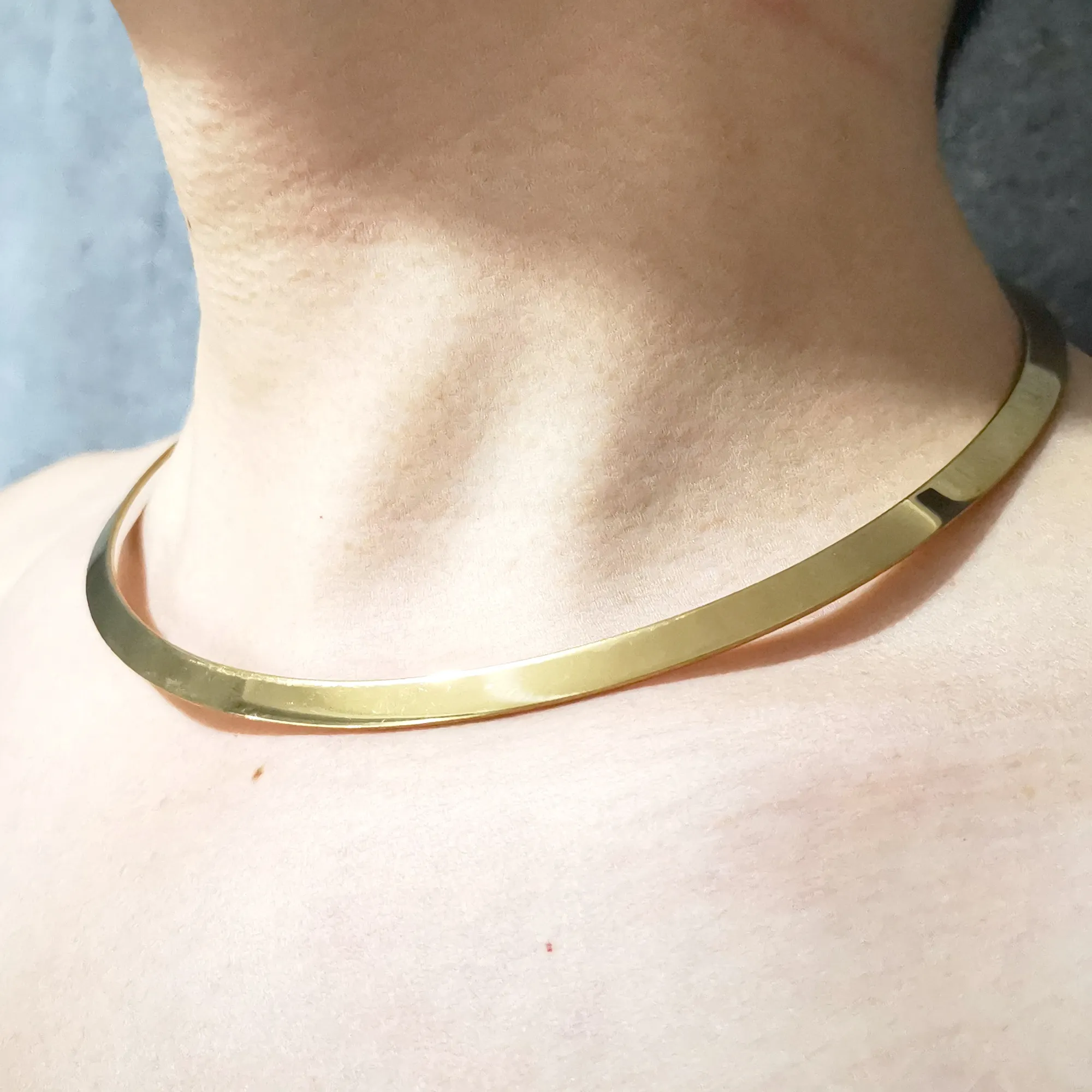 NEW fashion Design stainless steel 3MM necklace collar chain female male necklace cuff Golden jewelry for holiday gifts Halloween gift