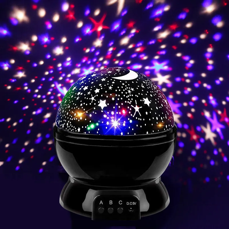 Bedroom Decor Night Lights Rotating Starry Sky Magic Projector Night Light  USB LED Night Lamp Lampe Starlight for Kids Gift