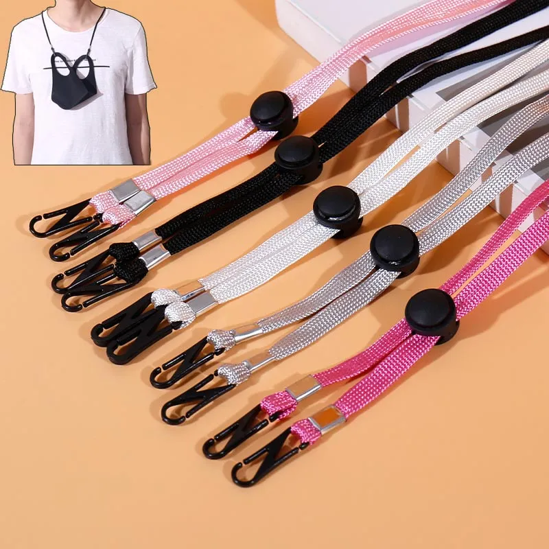 9 Kleur Anti-verloren Masker Haak Verstelbare Touw Webbing Opknoping Neck Ear Passment Extension Strap Mask Touw XD23821