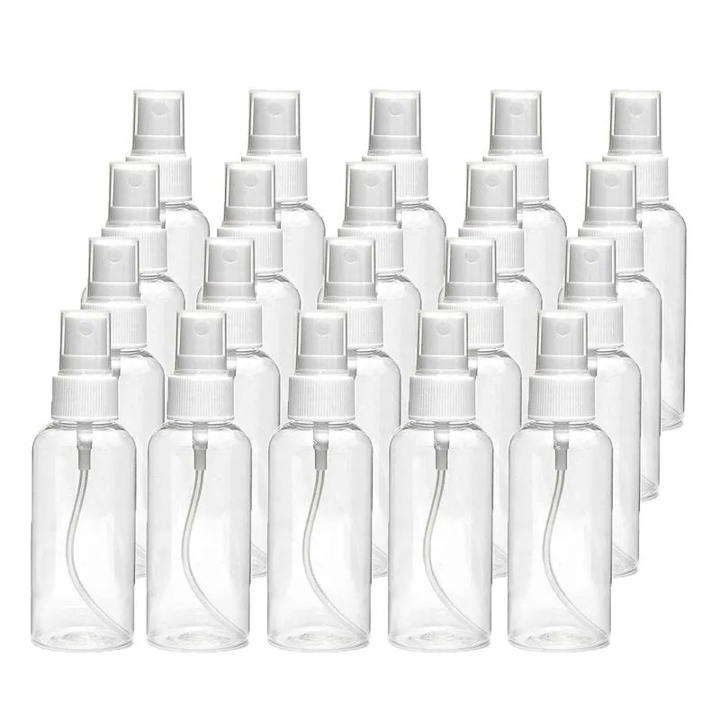 10 ml, 20 ml, 30 ml, 50 ml, 60 ml, 100 ml, leere PET-Sprühflasche aus durchsichtigem Kunststoff mit feinem Nebel zum Reinigen von ätherischen Ölen auf Reisen, Parfüm