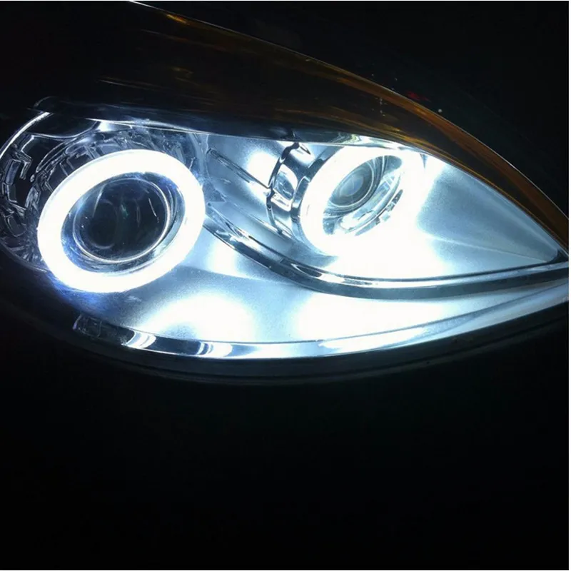 Universal Car Angel Eyes LED Halo Ring Headlight DRL Set Of 2 For Moto,  Motorcycle Led Light DC 12V 10W From Pubao, $10.75