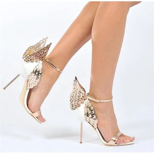 Heels with butterfly on back on sale