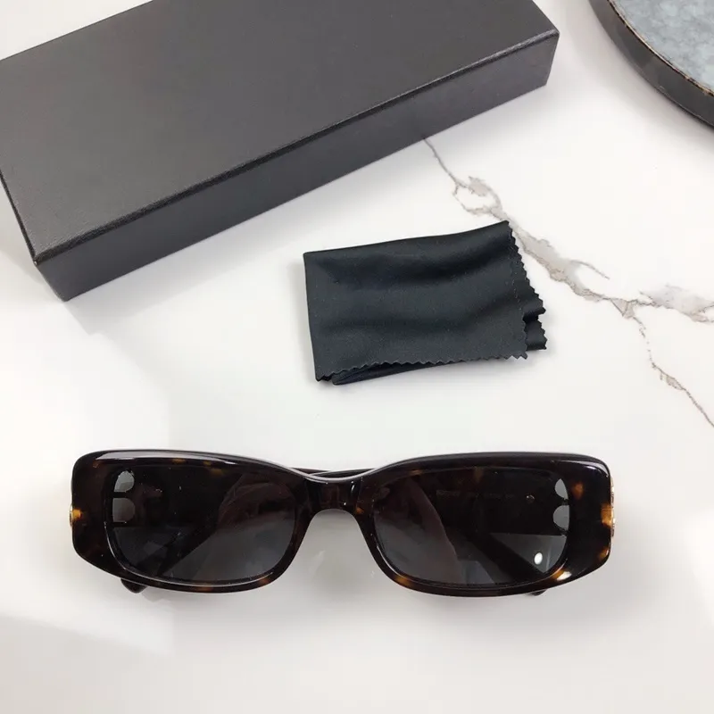Women Sunglasses 0096 Butterfly Frame Rimless Glasses UV400 Protection Top Quality Noble Style Eyewear With Case