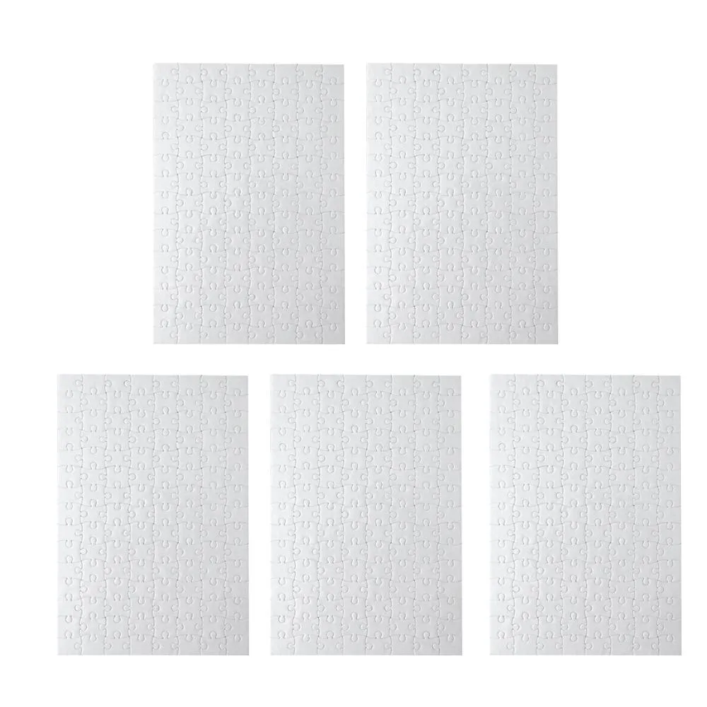 Sublimation Puzzle vierge 120 pièces bricolage artisanat presse à chaud transfert artisanat Puzzle blanc A4 Puzzles vierges livraison gratuite Blank Puzzles