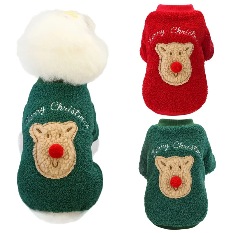 Christmas Dog Coats Winter Warm Pet Dog Jacket Coat Puppy Christmas