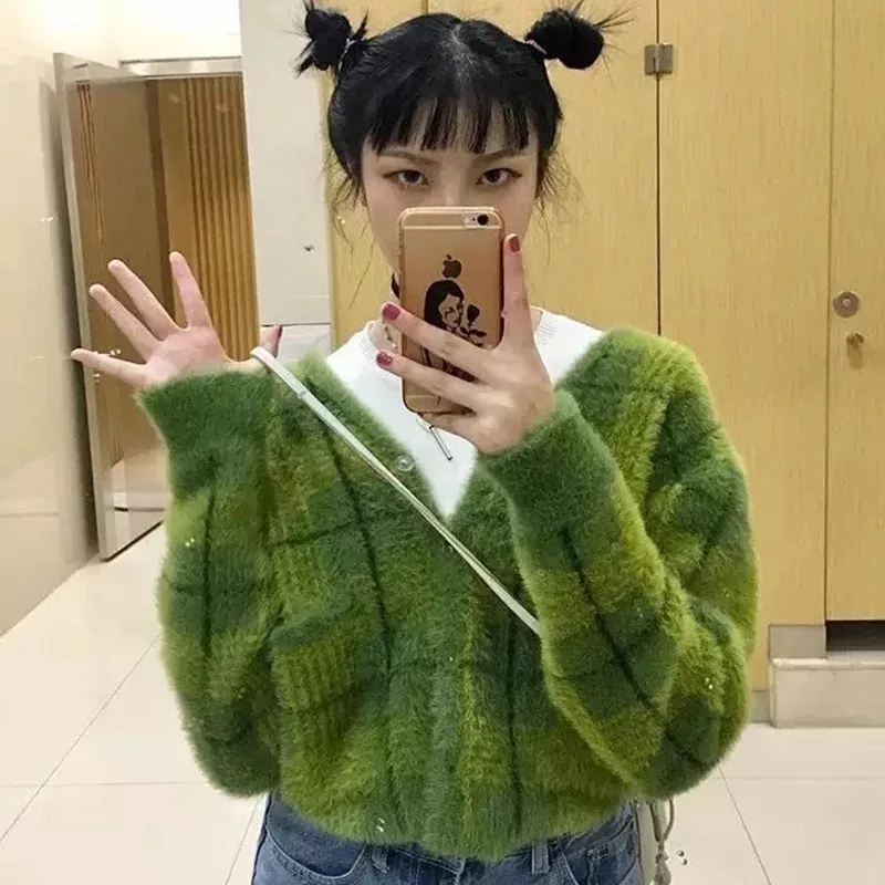 Fluffy Green Cardigan ふわふわグリーンカーディガン